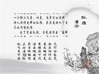 0225中华经典-诗词-孤雁